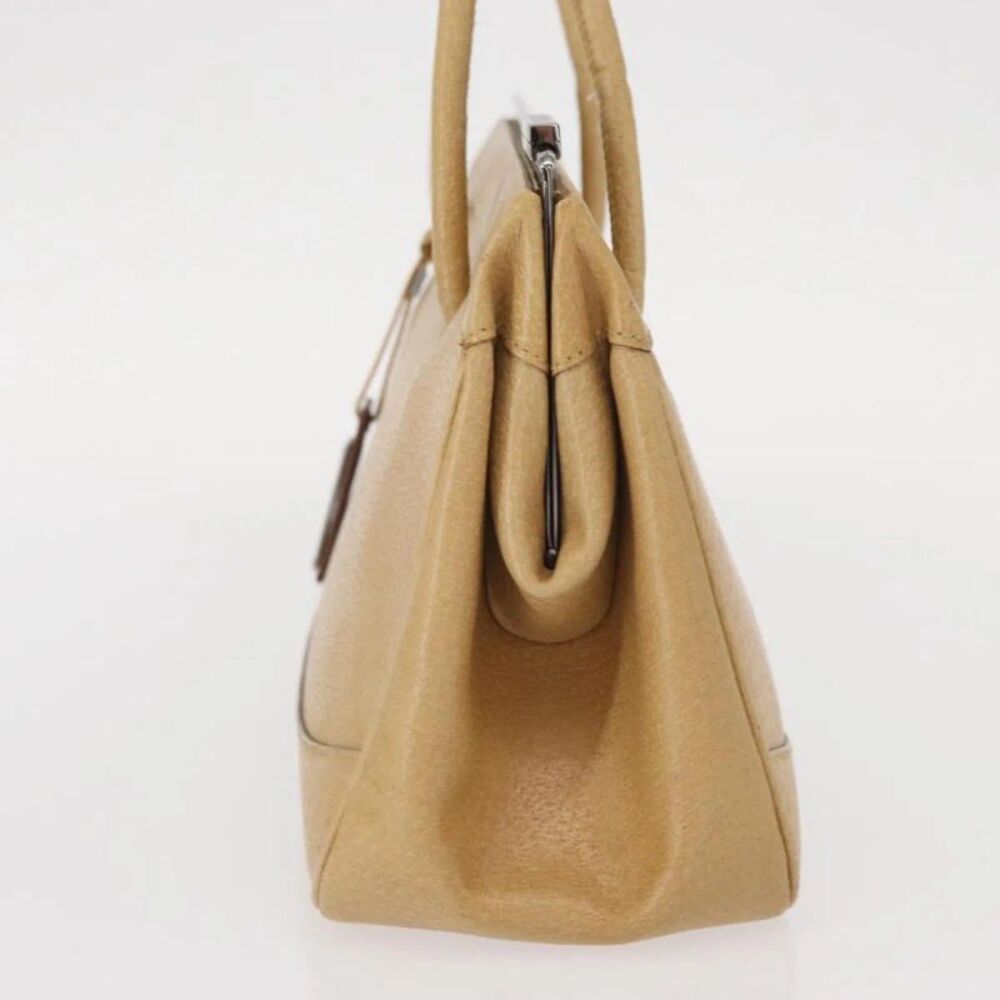Gucci Vintage Leather Beige Leather Handbag - Picture 3 of 16